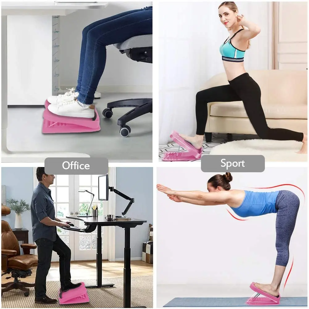 Calf Stretcher Slant Board Calf Stretcher Stretching Tight Calves or Plantar Adjustable 5 Levels Strength Training Equipment