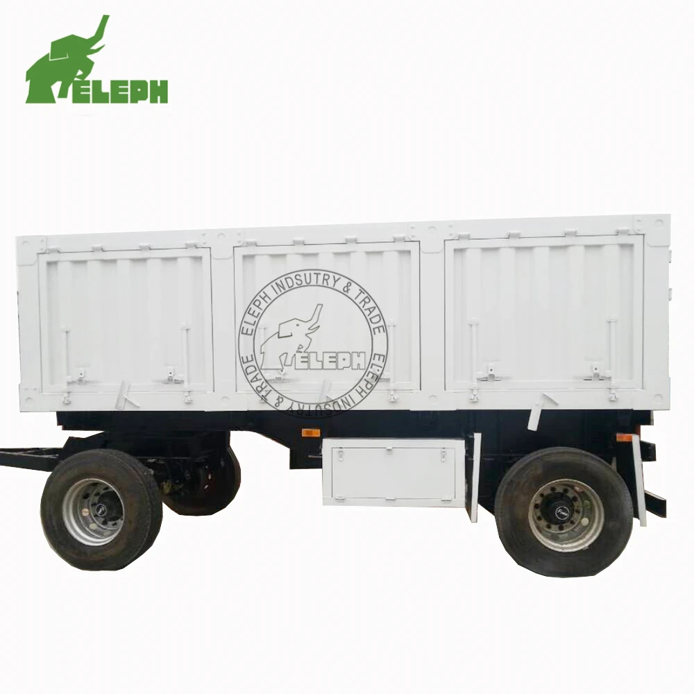 2-axis 3-axis drawbar side tipper dump trailer used 80 tons full tipping dump truck trailer 07