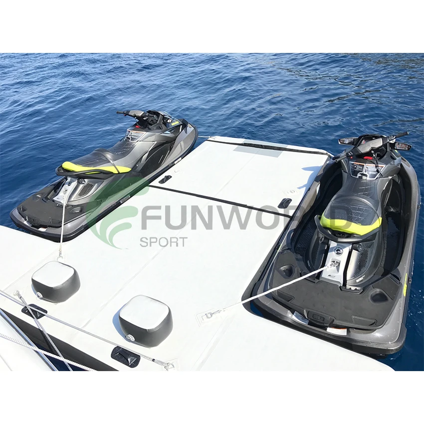 Drop stitch Inflatable Floating Dock Platform Inflatable Floating Dock Swim Deck Platform