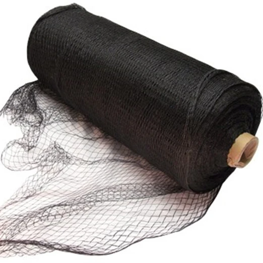 Black knotless heavy duty anti bird netting agricultural for fruit tress