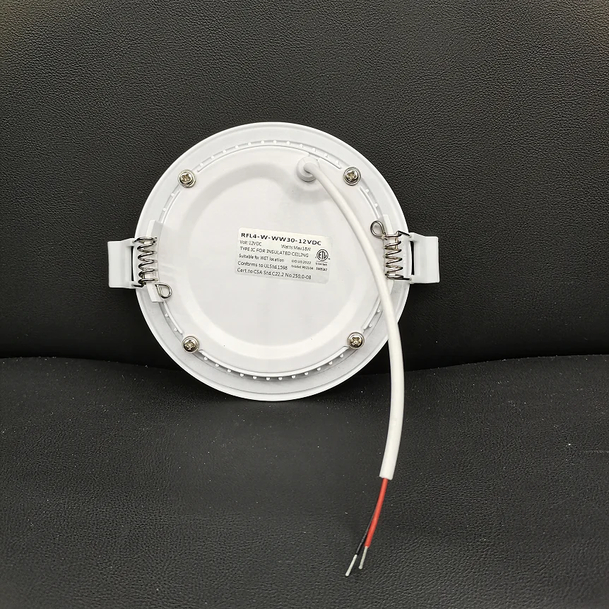 ETL ES FCC сертификат SMD плоский светодиодный светильник для кастрюли 12 в 9 Вт постоянного тока встраиваемые внутренние лампы IC