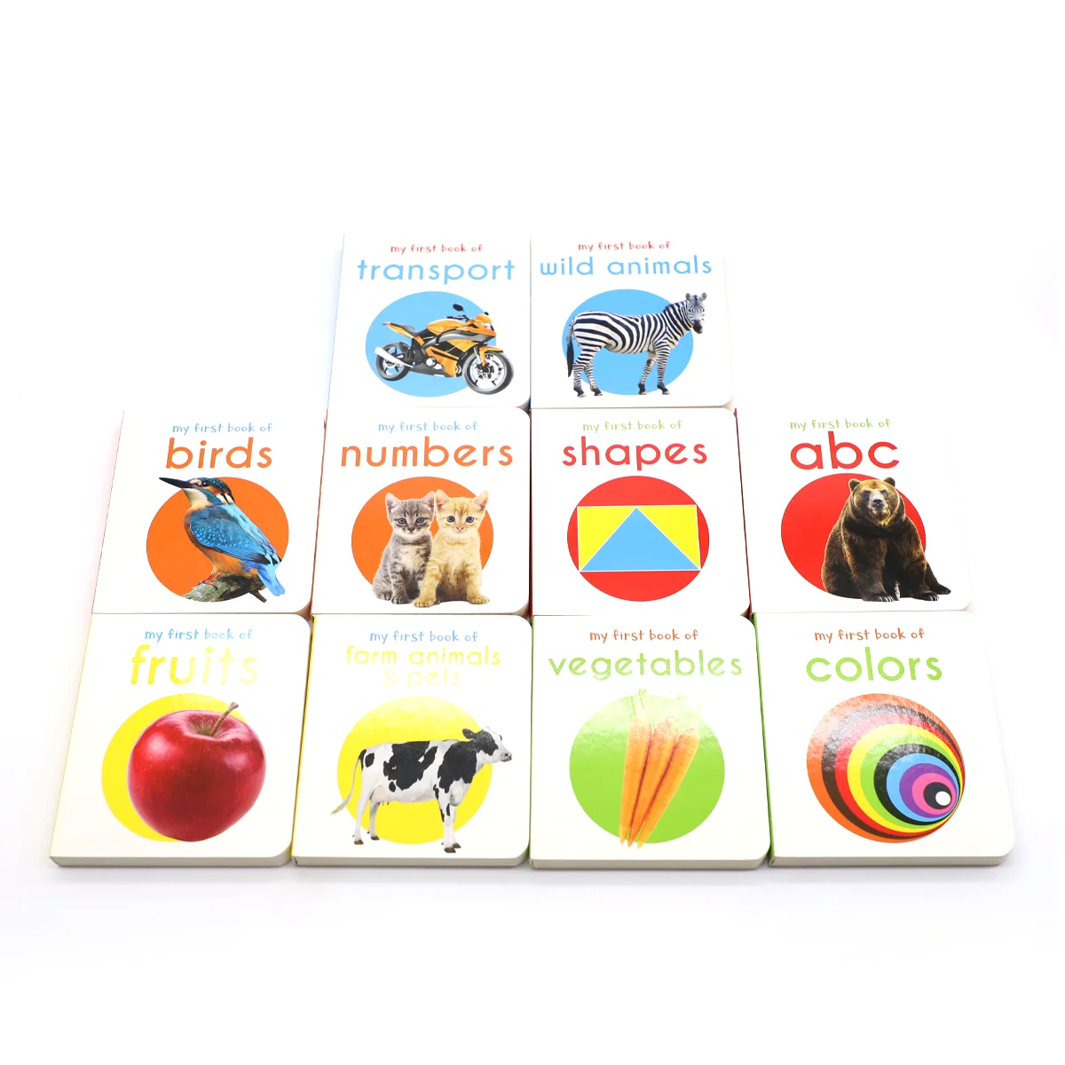 Professional custom hardcover children cardboard books set/Baby board book printing