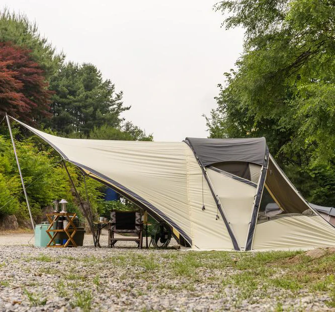 Pyrmaid shape marquee hiking family shelter tent outdoor camping Indian tent dome tent shape exteneded