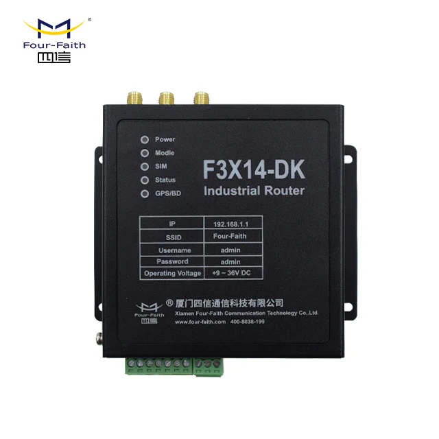 4G LTE Industrial Router Sim Slot Ethernet and Serial ports to Cellular Network GPS Modem