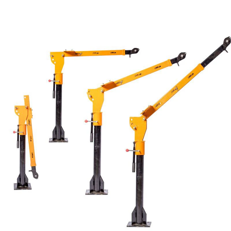 Jib crane 0.5/ 1/ 2 ton jib crane  lifting free standing post mounted folding jib crane for pickup truck