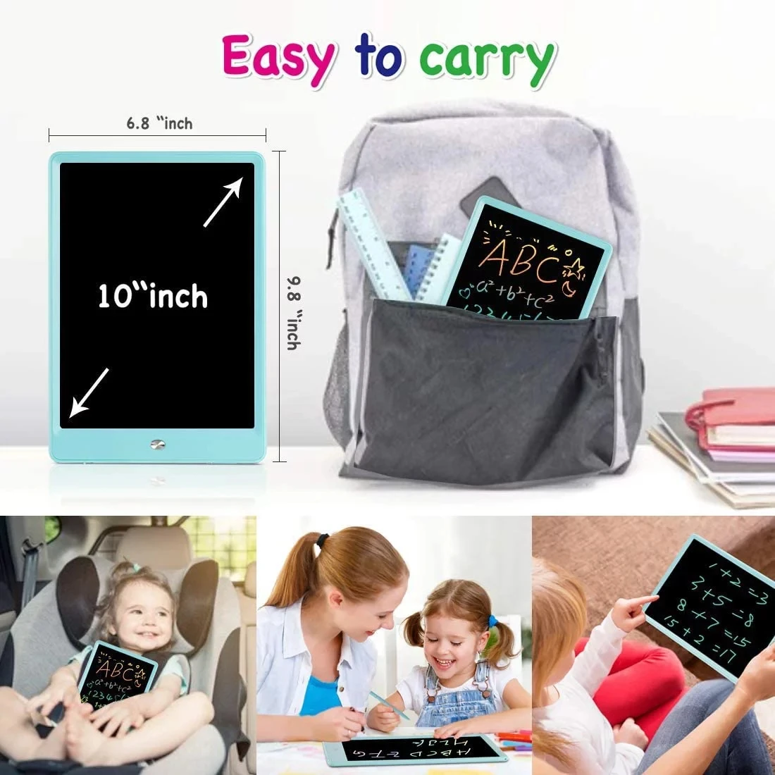 10.5 inch Custom logo LCD Electronic Writing Tablet Memo Pads Digital LCD Tablet for Kids Writing and Drawing