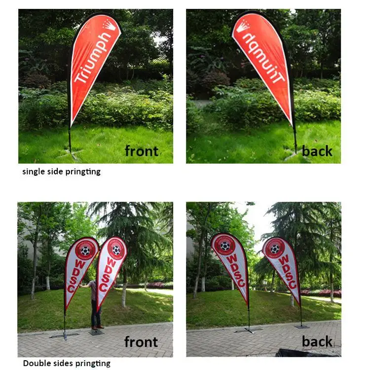  Заводское производство индивидуальный рекламный каплеобразный флаг пляжный для наружной рекламы