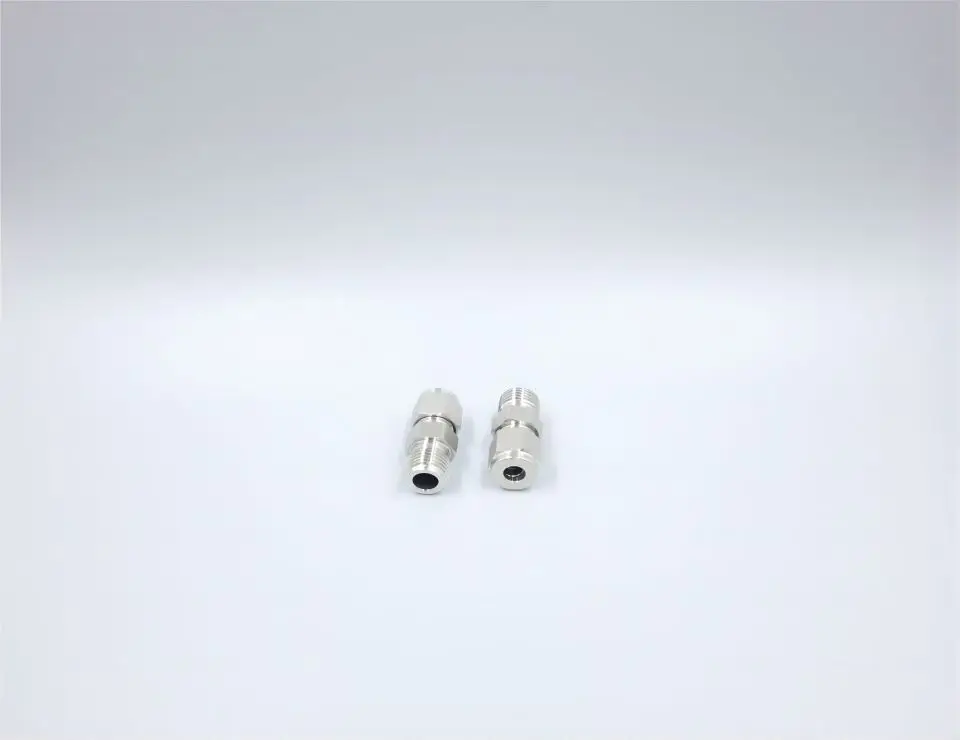 SS304 stainless steel 6mm tube to 1/4 BSP Male thread double ferrule compression fitting