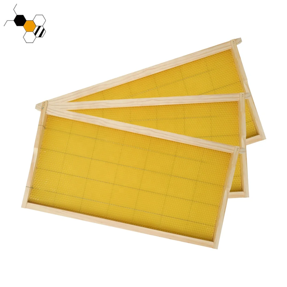 Beekeeping Frame Assembled Bee Hive Frame Honey Production With Foundation Sheet