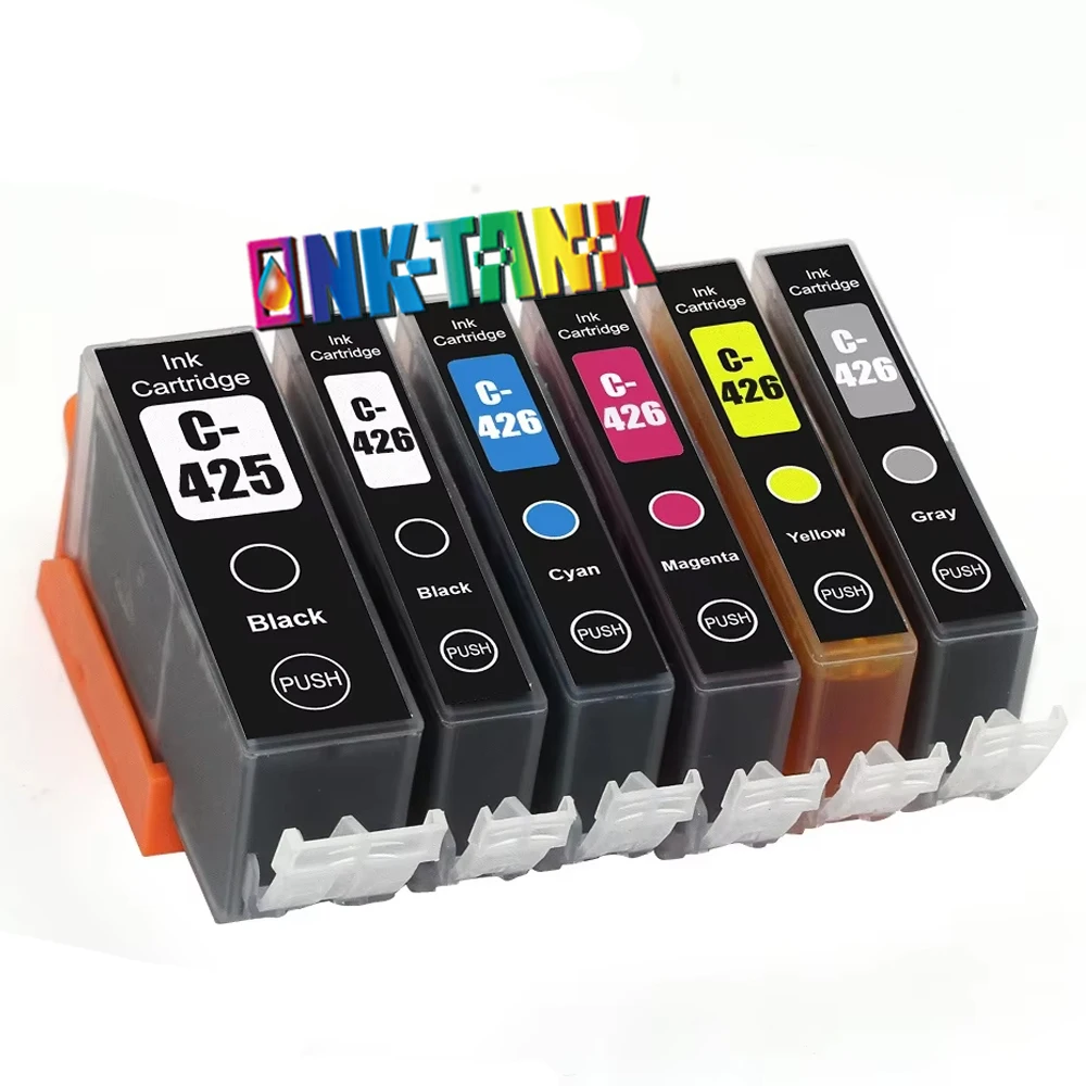 INK-TANK PGI-425 PGI 425 PGI425 CLI-426 CLI 426 Premium Color Compatible InkJet Ink Cartridge for Canon PIXMA IP4840 IX6540