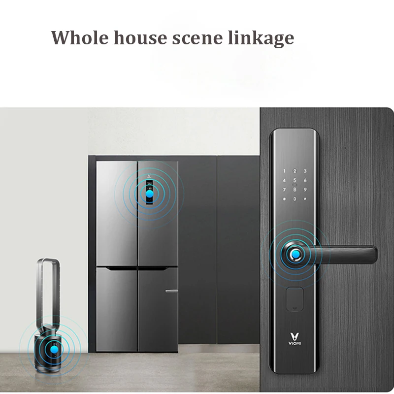 Youpin Viomi Internet Smart Door Lock Link ZigBee Version Biometric Fingerprint Smart Lock Password Keyless Door Lock