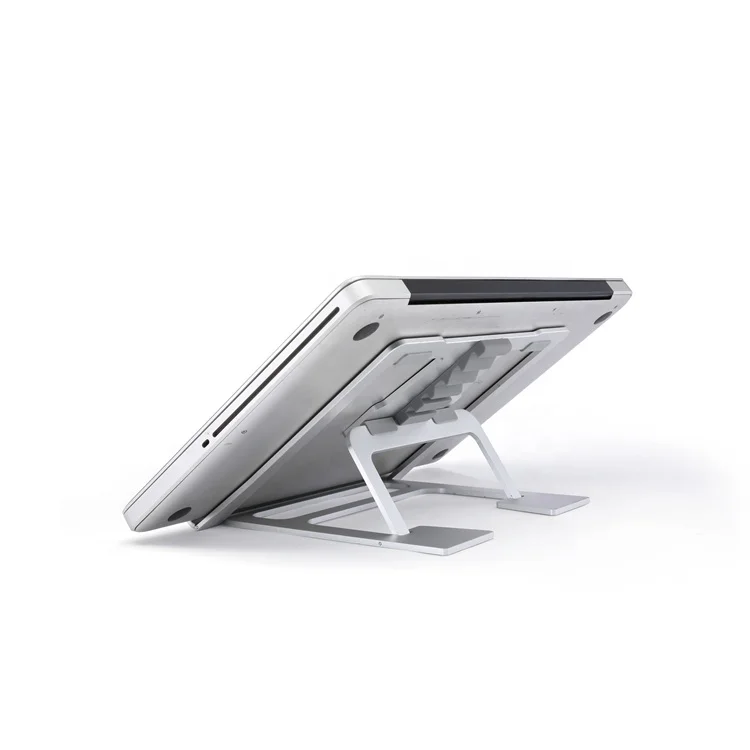portable aluminum adjustable desk laptop tablet pc ventilated stand
