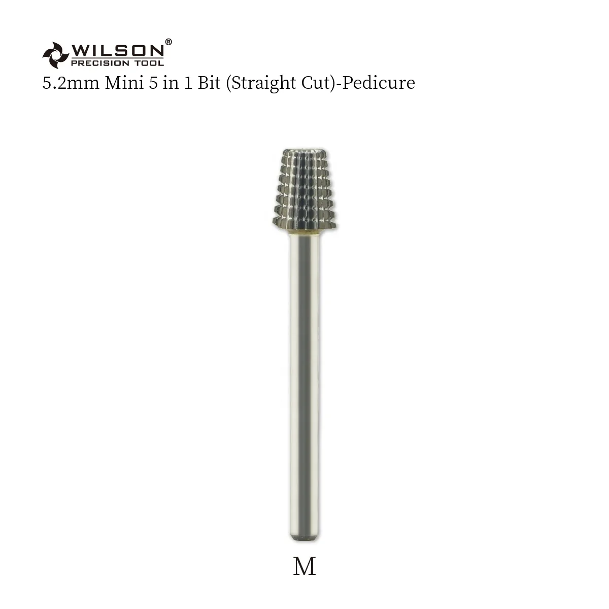 5.2mm Mini 5 in 1 Bit (Straight Cut) Pedicure High Quality nail polish tool Professional Wholesale carbide nail bit Dental Bur