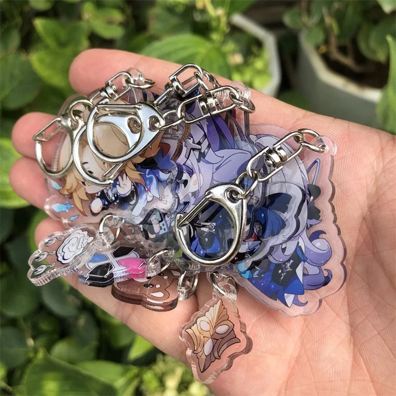 Honkai Star Rail Imbibitor Lunae Sampo Koski Gepard Landau Keychain Accessories Game Anime Cosplay Pendant Prop Badge Gift