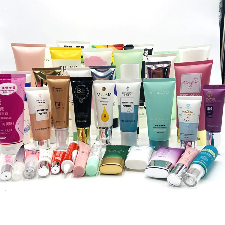 Empty packaging 3ml - 250ml skincare cosmetic body lotion hand cream face wash plastic pe tube with flip cover
