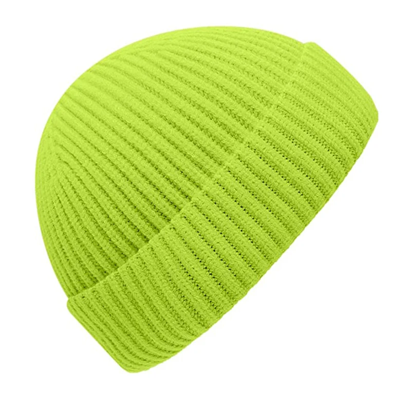 2021 wholesale acrylic blank beanie cap beanie hats for men and women custom knit fisherman beanie