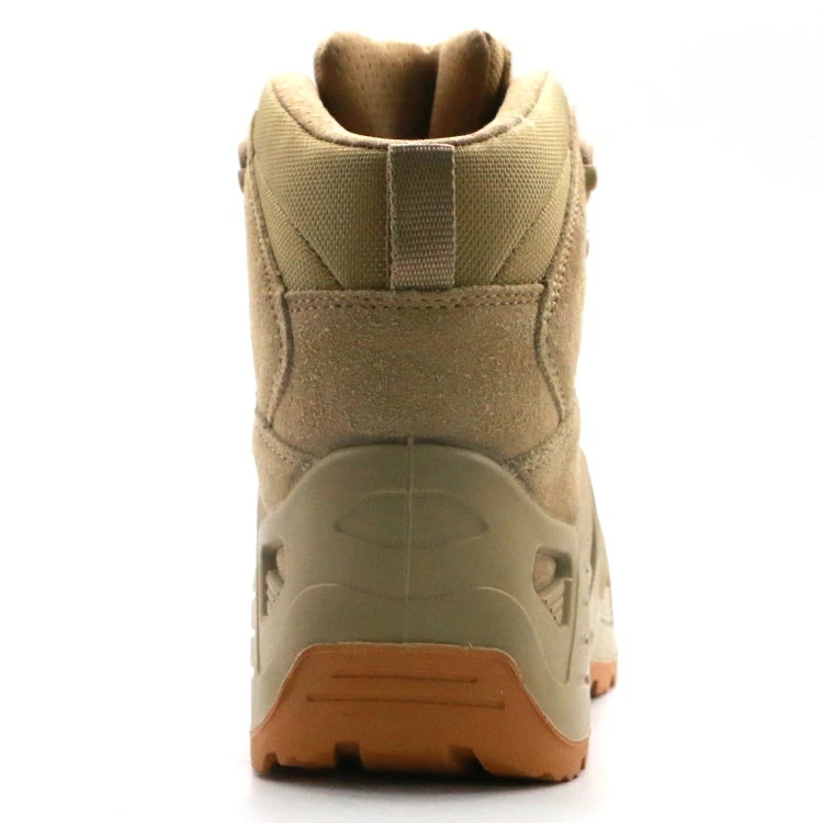 ENTE SAFETY Custom logo  welding middle cut safety shoes for welders men suede boots long toe steel safety boot shoes mens