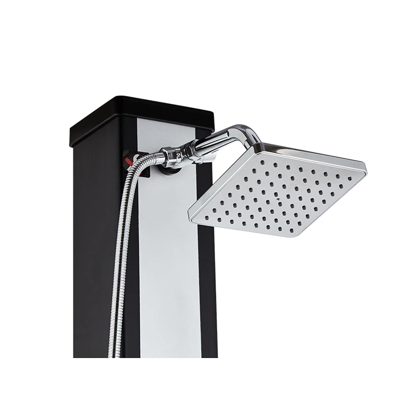 BONNY 40L Large Capacity Square Outdoor Garden Swimming Pool Solar Stainless Steel Shower