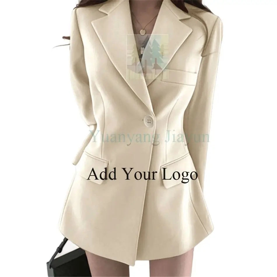 Custom New Plus Size Lady, Suit Coat Outerwear Tops Autumn New Blazers Fashion Office Women Chic Blazer/