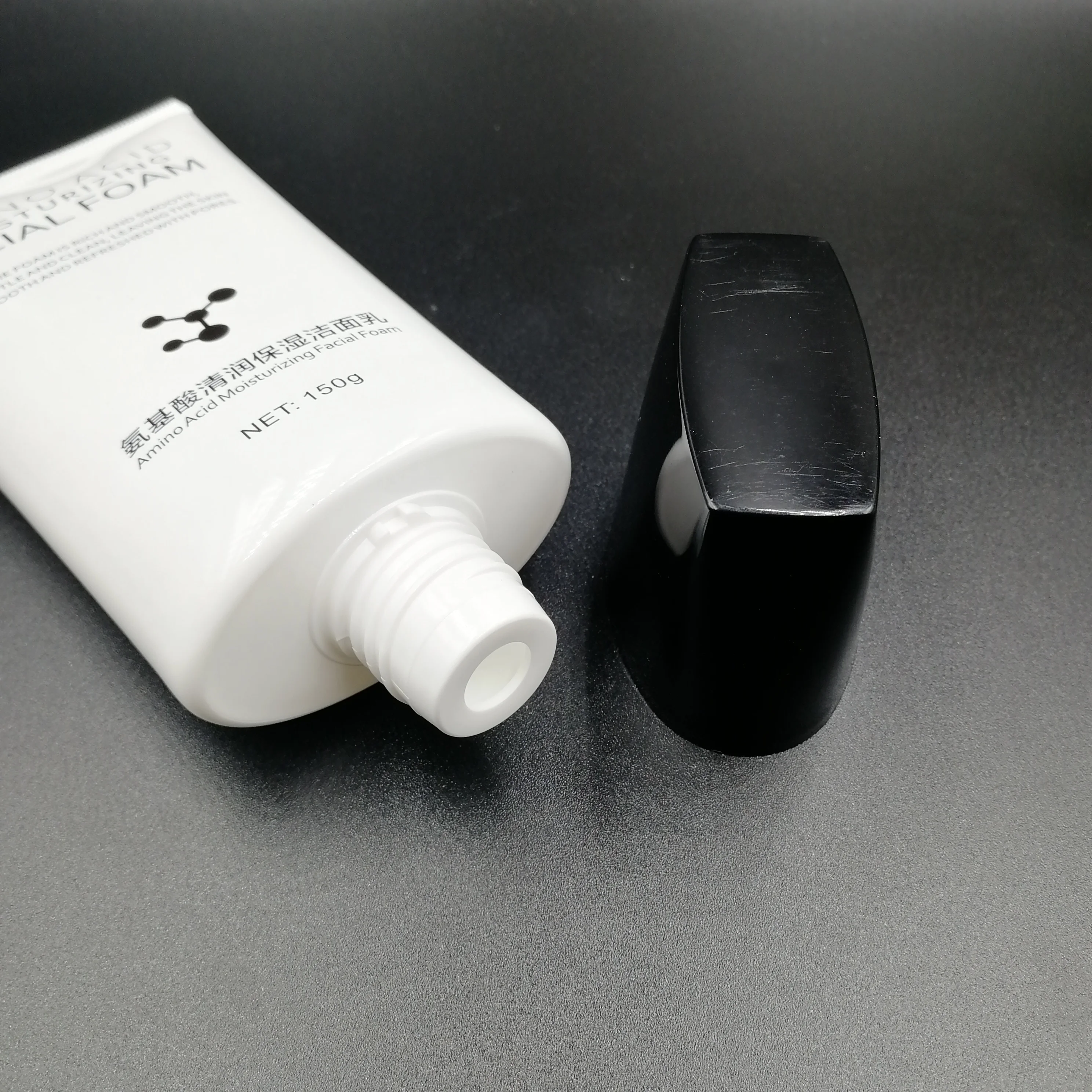 50D 150ml high quality oval tube special soft tube cosmetic packaging squeeze tube screw cap for facial cleanser hand cream skin