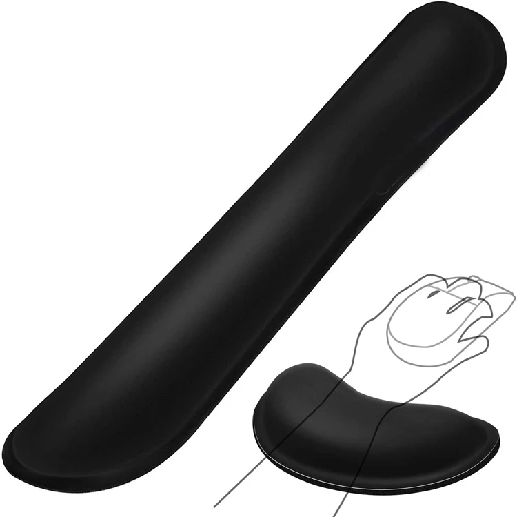 Amazon Hot Sale Custom Reusable Foam Sponge Wrist rest mouse pad Laptop Mouse Keyboard Hand Wrist Rest Pad