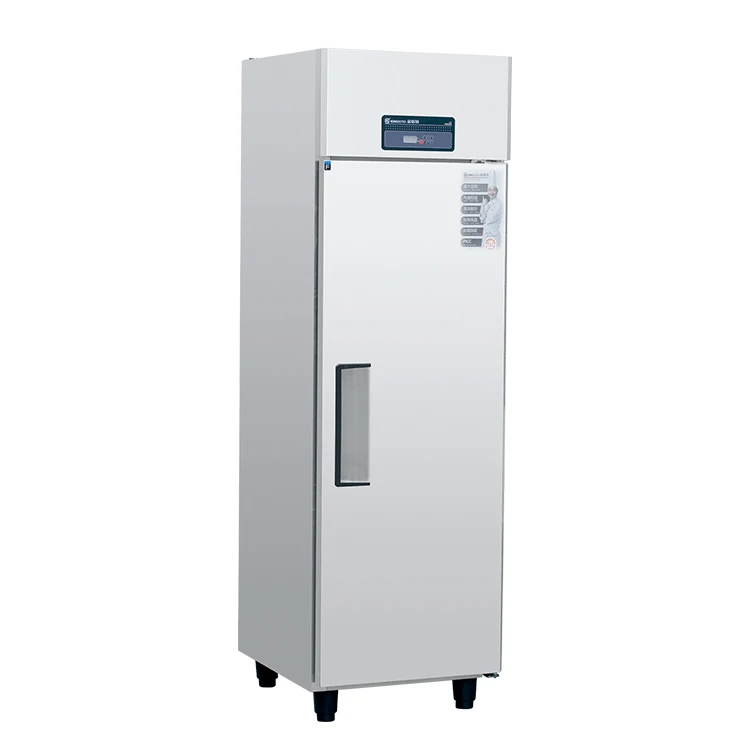 Коммерческий охлаждающий холодильник из нержавеющей стали для отеля, ресторана, охладитель на 1 дверь, вертикальный холодильник с глубокой морозильной камерой