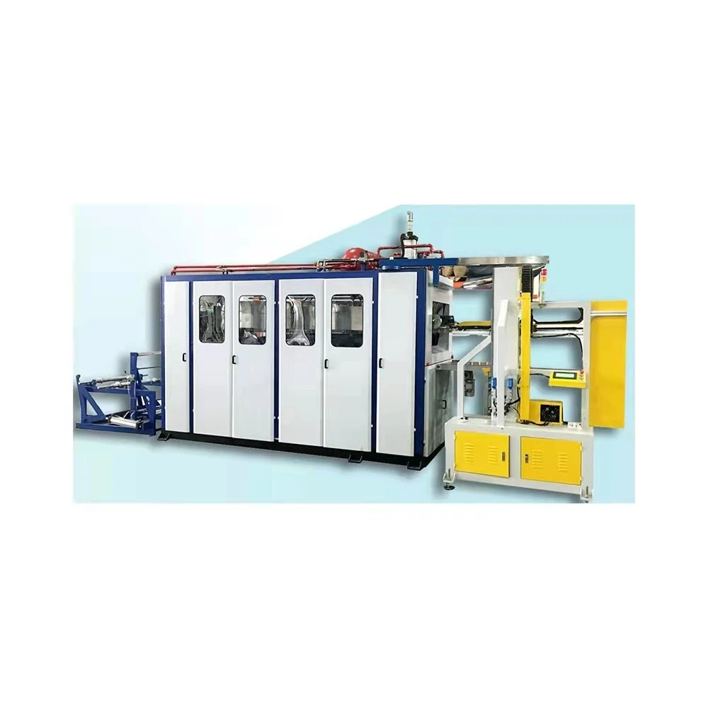 2023 Automatic PS PP Pet Plastic Milk Tea Coffee Water Tea Disposable Glass Cup Making Machine