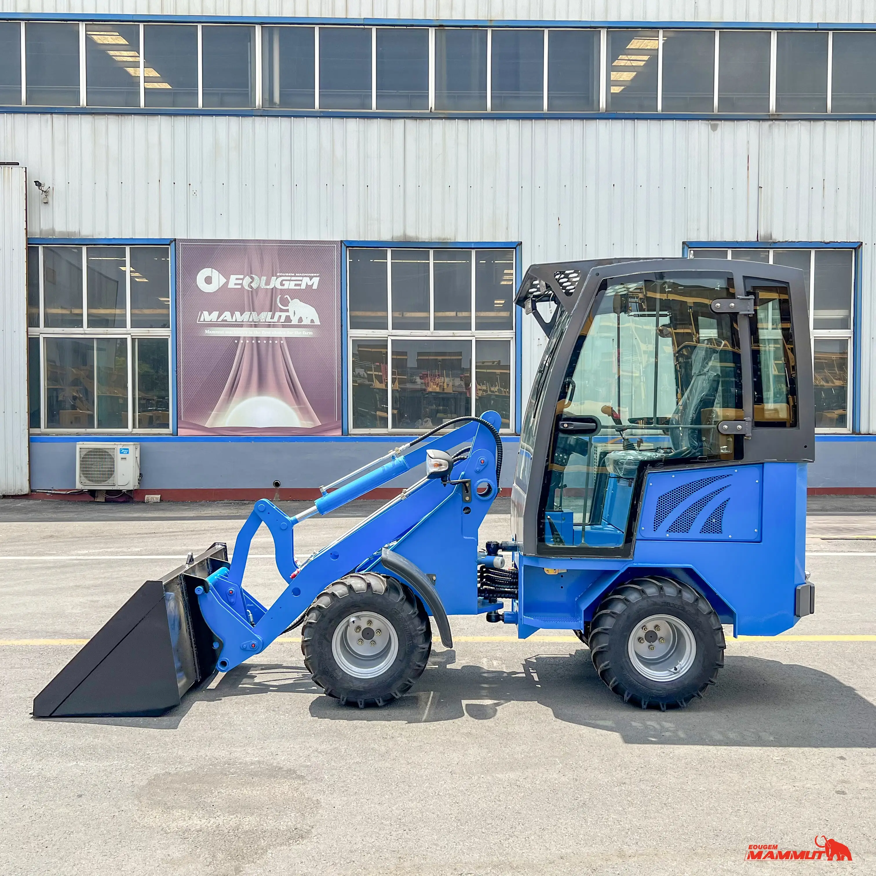 Hydrostatic mini loader WL10 0.8ton small compact loader forestry machinery front wheel loader mini