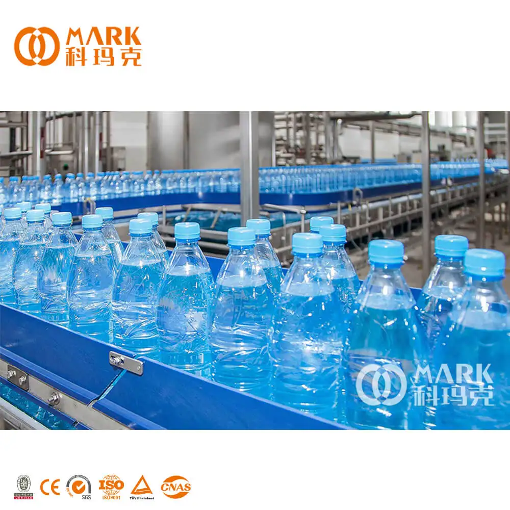 2000BPH Mini Semi Auto Whole Drinking Mineral Water Purifier Blowing Filling Labeling And Packing Processing Line