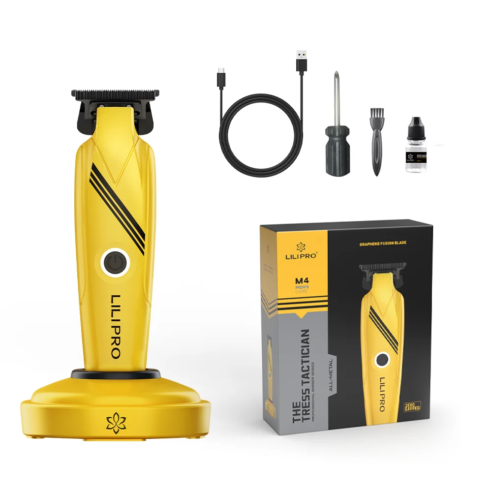 LILIPRO 7200+rpm Professional All-Metal Hair Clippers Zero Gapped T-Blade Trimmer Cordless Rechargeable Edgers Hair Trimmer Men