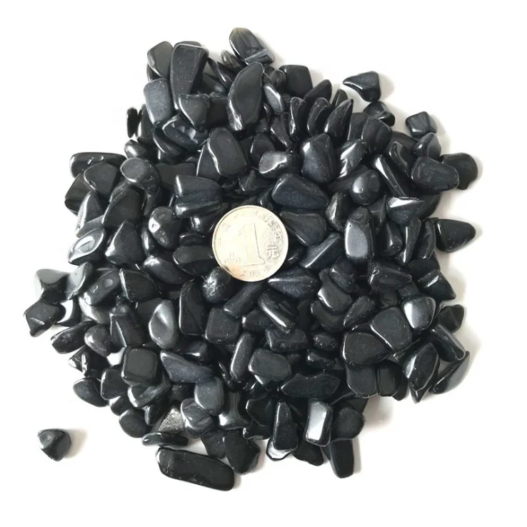 Wholesale obsidian stone price natural polished obsidian gravel obsidian tumbled stone