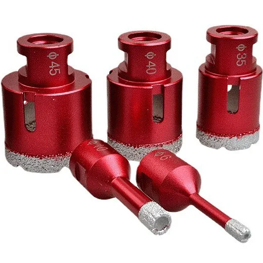 Diamond Drill Core Bits Set for Porcelain Hole Saw Cutter for Tile Marble Ceramic Granite Bricks Used