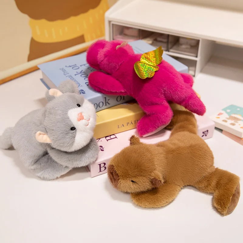 New Soft animal Panda&Capybara Cats dogs dinosaurs Baby Toys Custom Cartoon Mini Stuffed Animal Toys Kids gifts