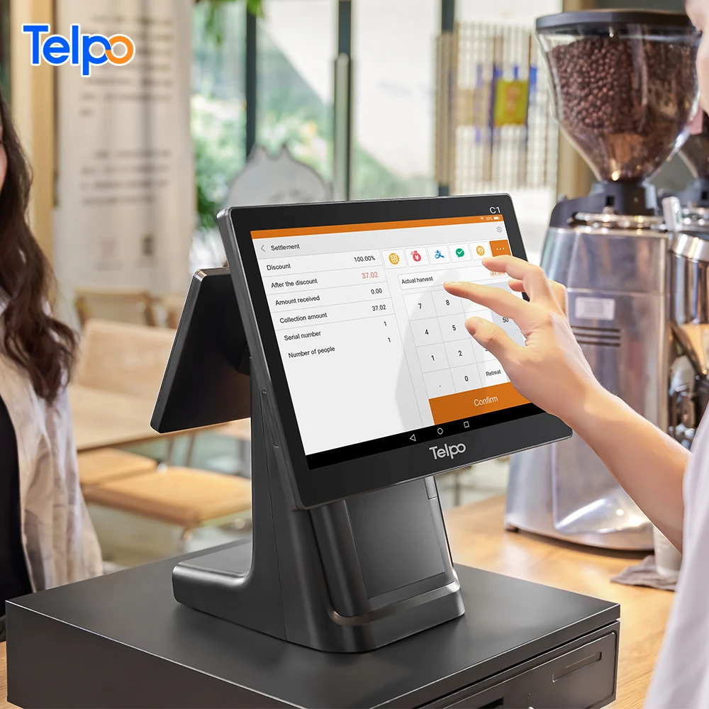 Android 10 Kit punto de venta розничная продажа до кассового аппарата Wi-Fi кассовый pos-аппарат все в одном