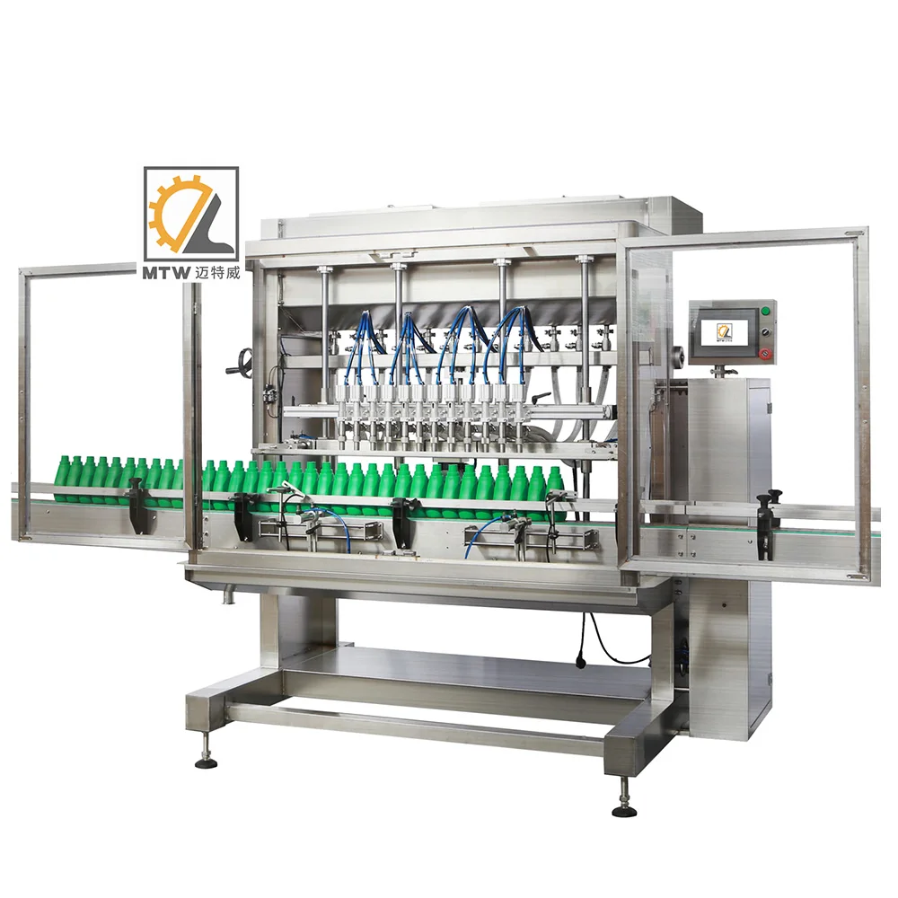 MTW Professional Manufacturer automatic plant fertilizer 8 head overflow bottling filling machine