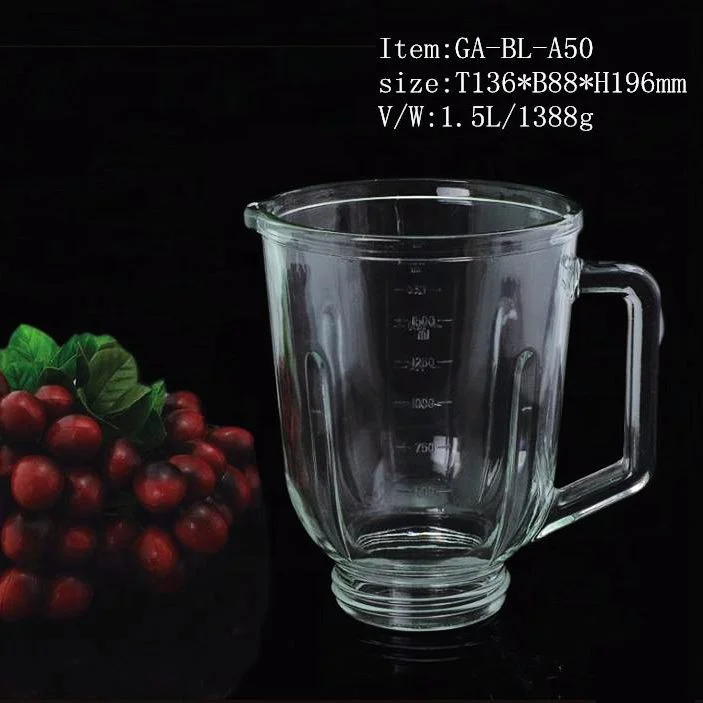
1.5L Soda-lime Glass Juicer Glass Cup Juicer Blender Parts Home Appliance Replacement 