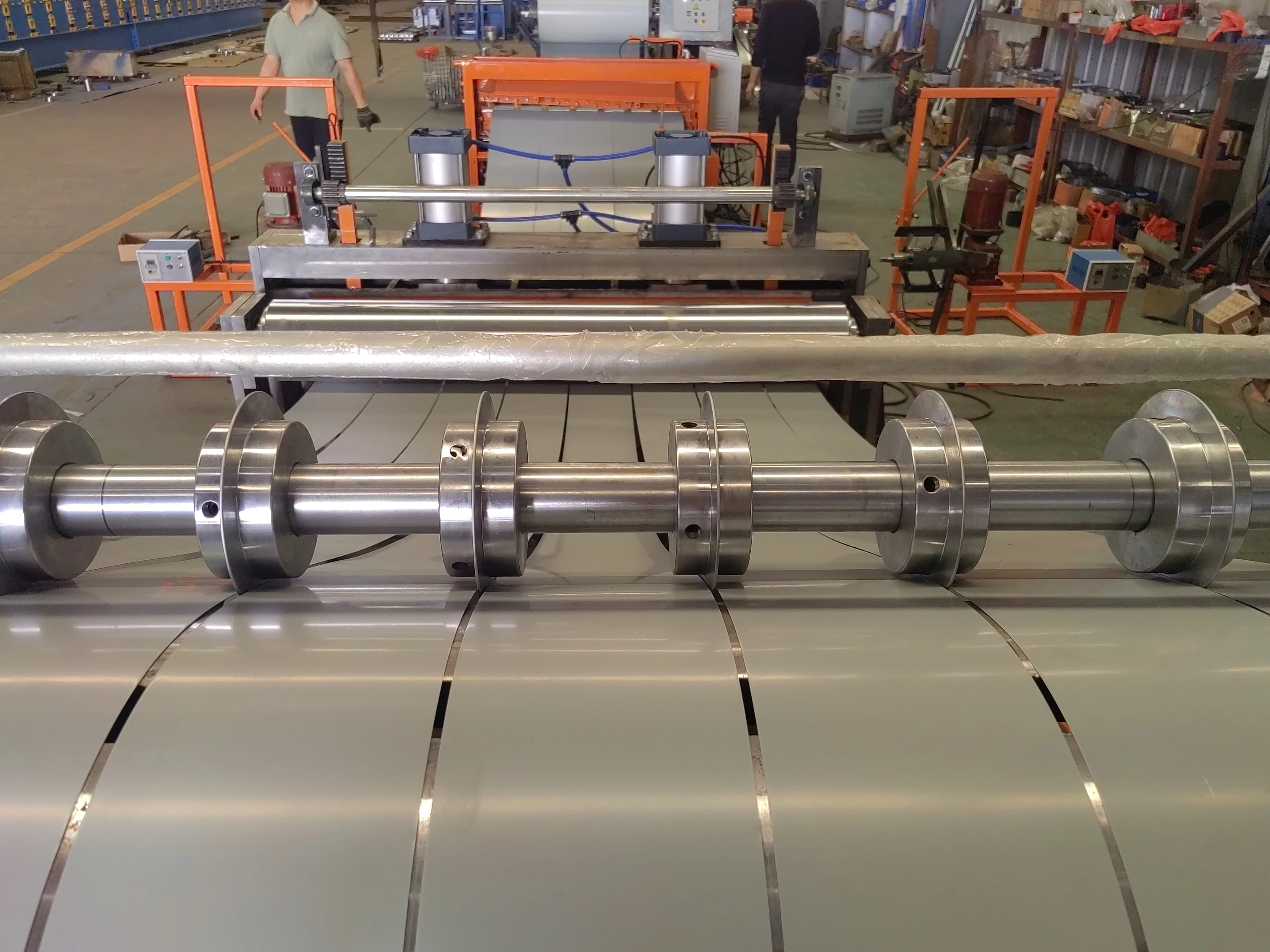 simple slitting cutting line  cut to length line slitting cutting machine with recoiler