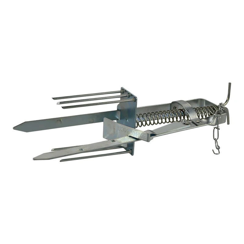 Outdoor metal hole tunnel gopher mole trap galvanized for garden