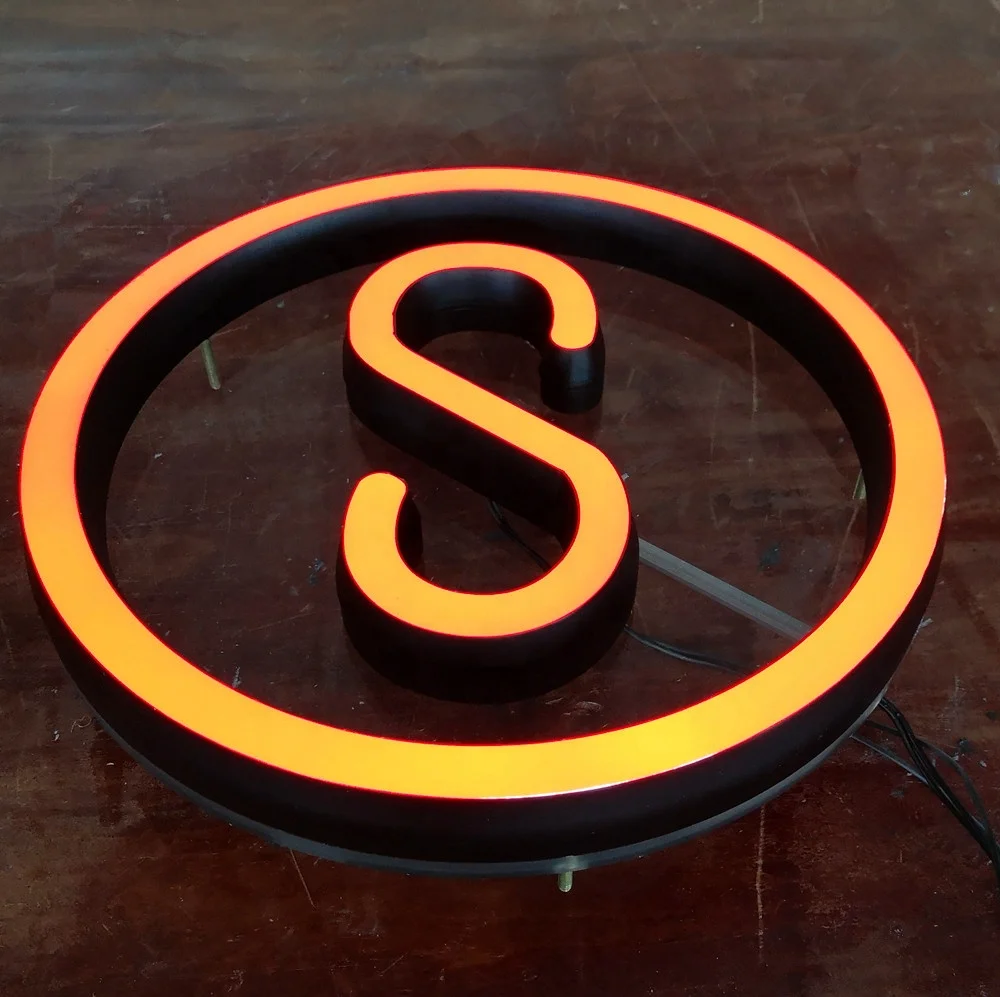 Clear acrylic board custom Logo 3d led acrylic sign