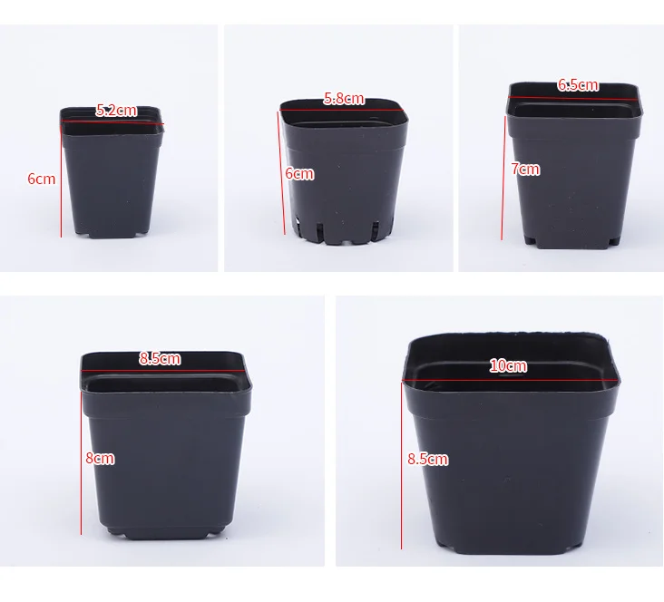 Маленький пластиковый горшок для растений 5 см 6 7 9 10
