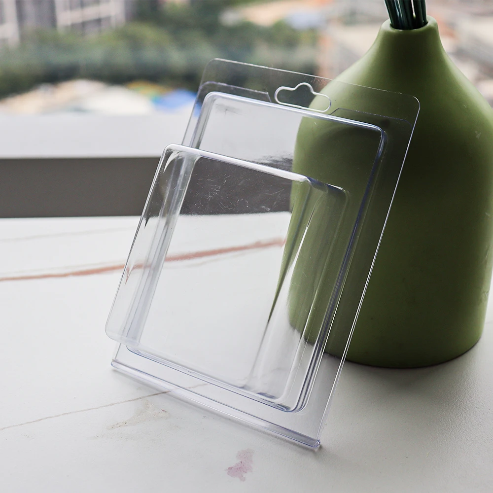 RZ Customized Disposable Display With Logo small Plastic Beauty Gift Boxes Compact Clamshelle Sliding Blister Card Packaging