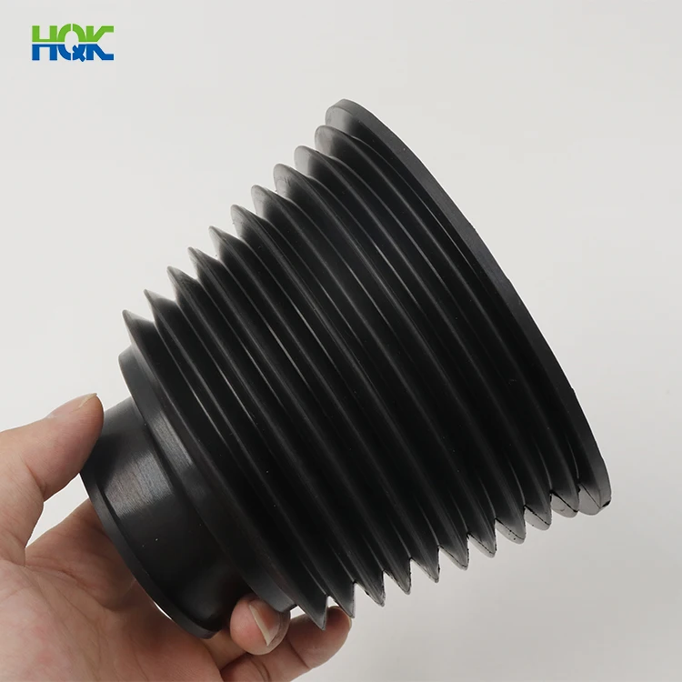 High quality factory supply auto parts vehicle accessories dust proof silicone NBR rubber sleeve bellow custom rubber bellows