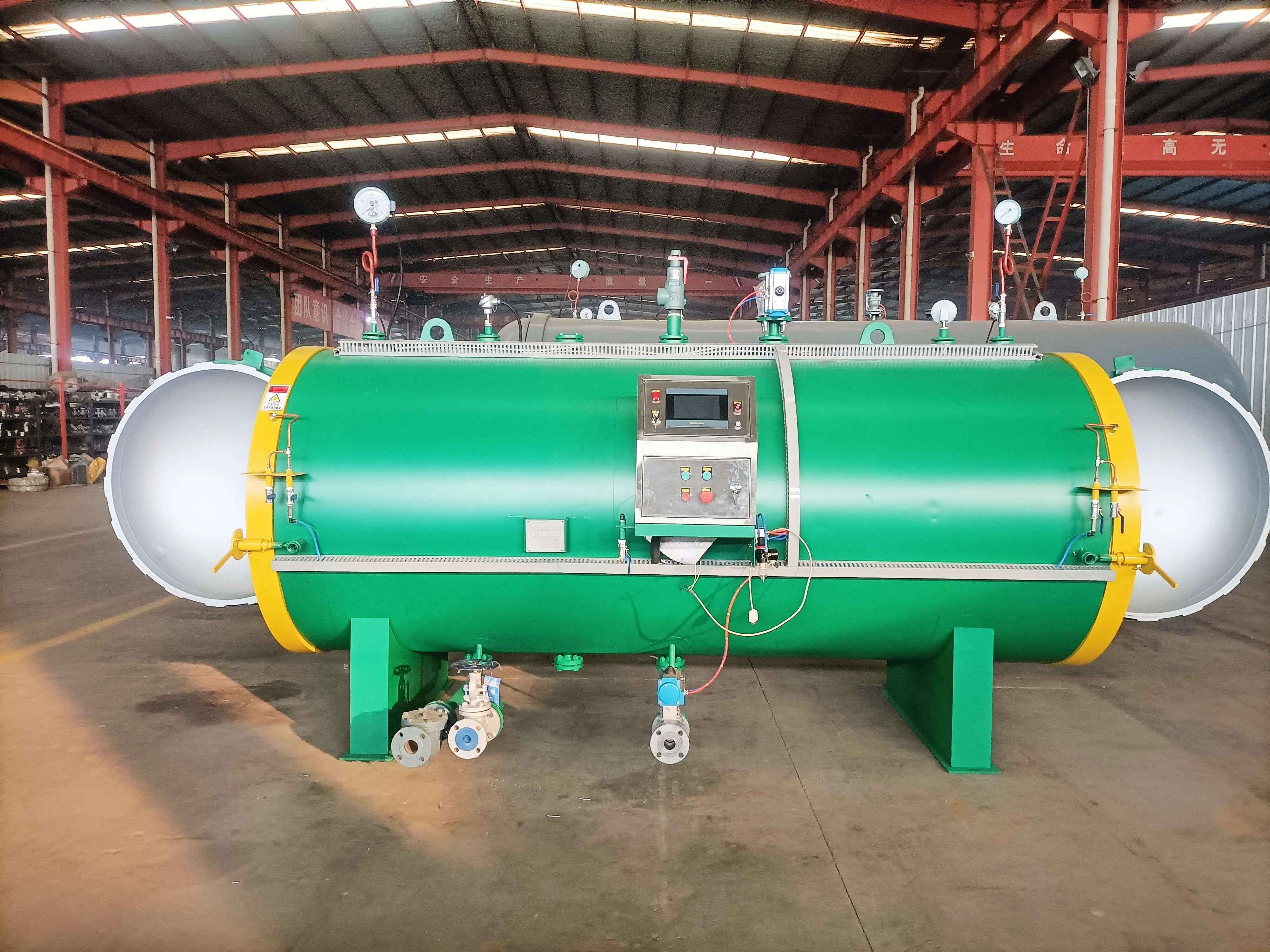 Industrial compost substrate cultivation autoclave mushroom farming