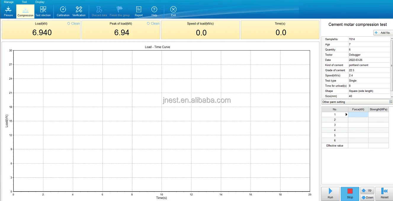 300kn 30Ton building material cement motar cube compression flexural bending strength testing equipment