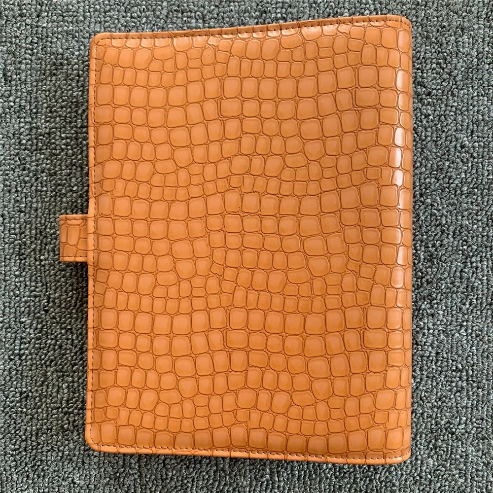 China factory custom A5 size leather agenda cover with binder