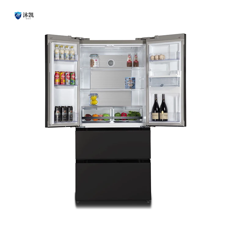 Inverter French 4 Door 586L Home Electric Portable Stainless Steel Compressor Air Cooling Frigo Smart En Acier Inoxydable 220