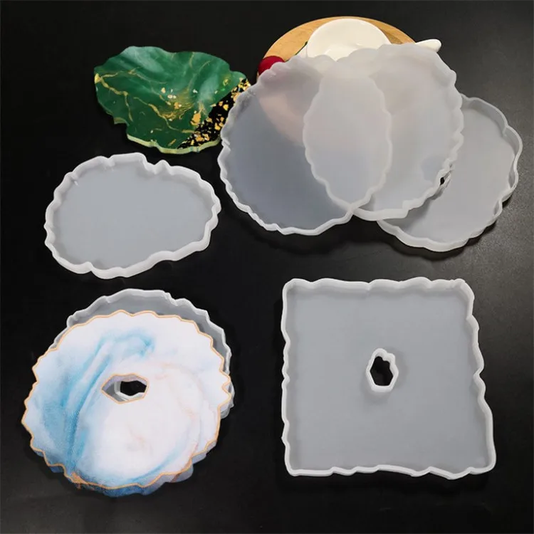 P0135 Diy блестящие наскальный пресс-формы De силиконовая Para Резина Epoxi смолы силиконовые каботажное судно пресс-форм