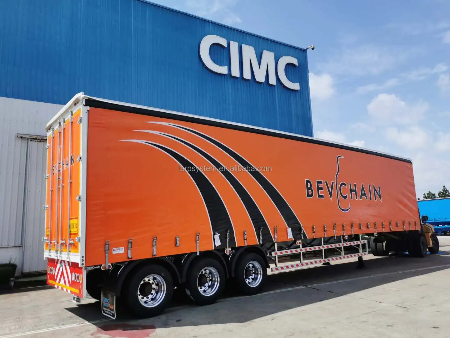 CIMC 13.75 meter curtain side truck body tarp parts curtainside trailer parts