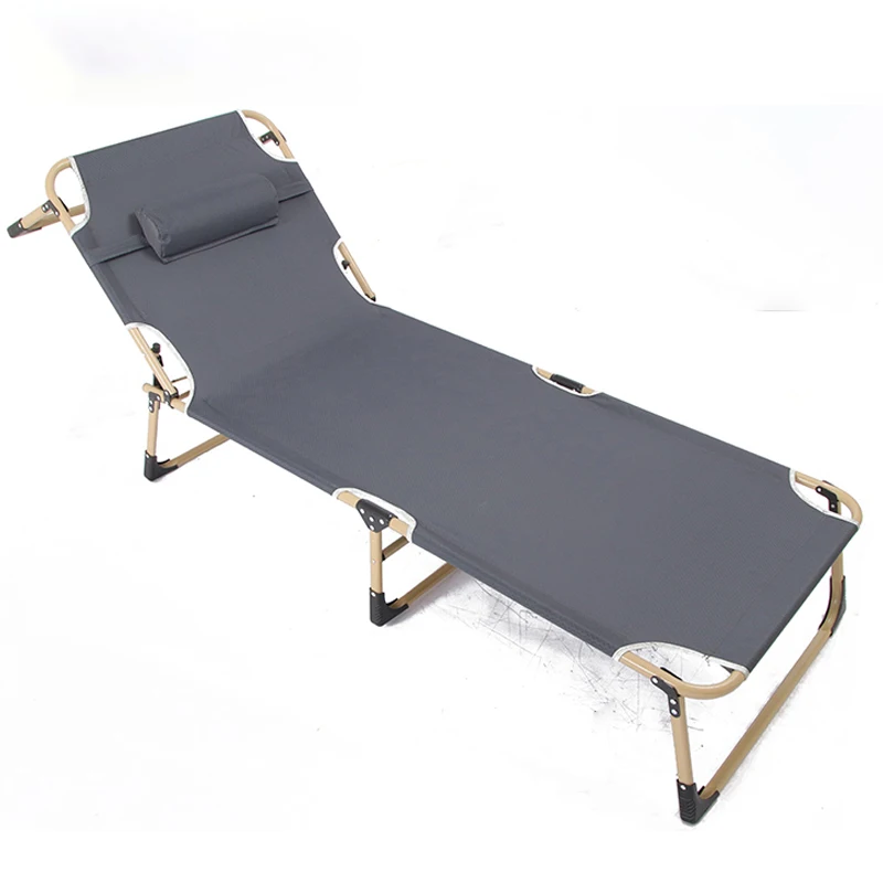 Portable Camping Cot with Detachable Headrest and Carry Bag