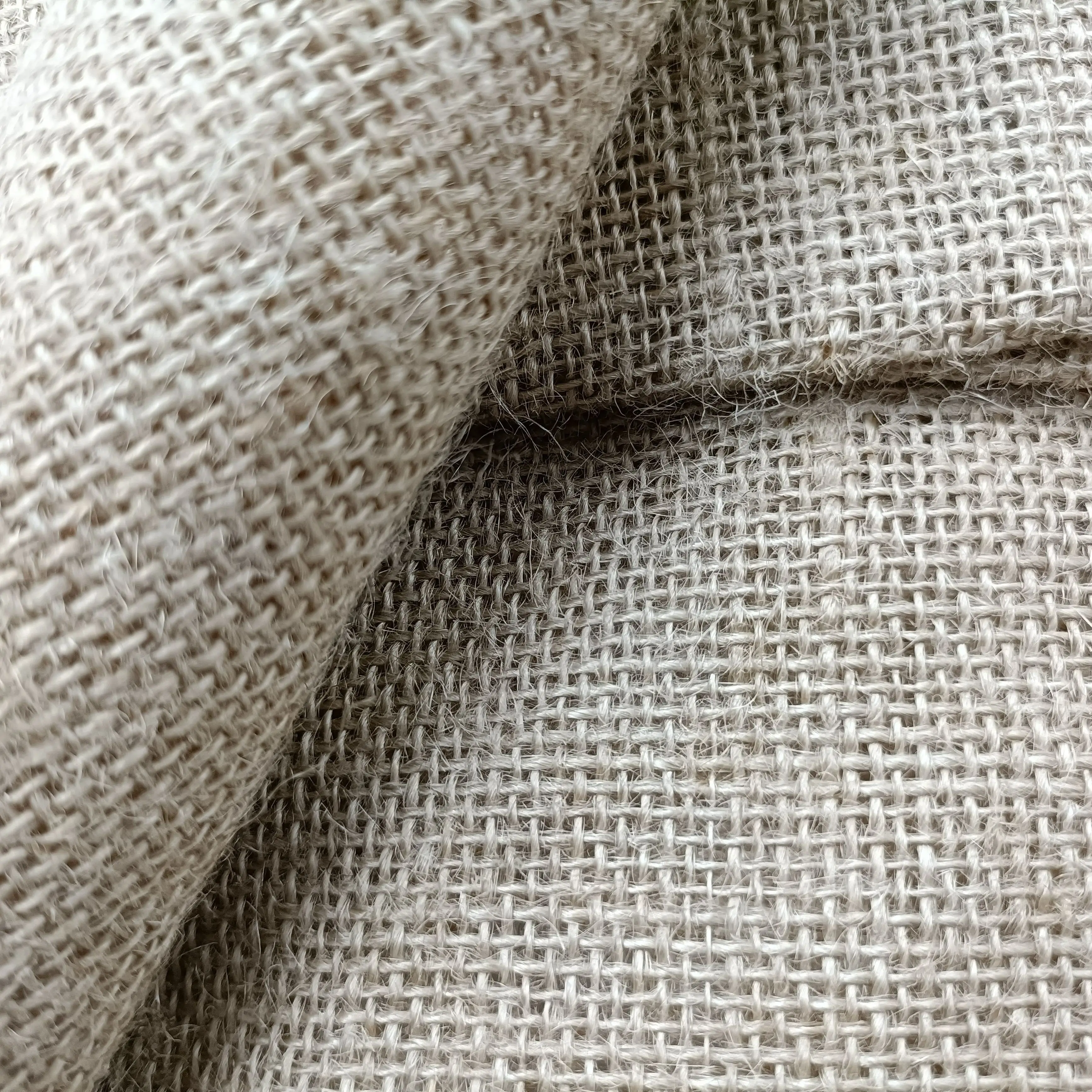 JIAHE Natural Hessian Cloth Hot Sale Gunny Fabric Laminated Jute Fabric